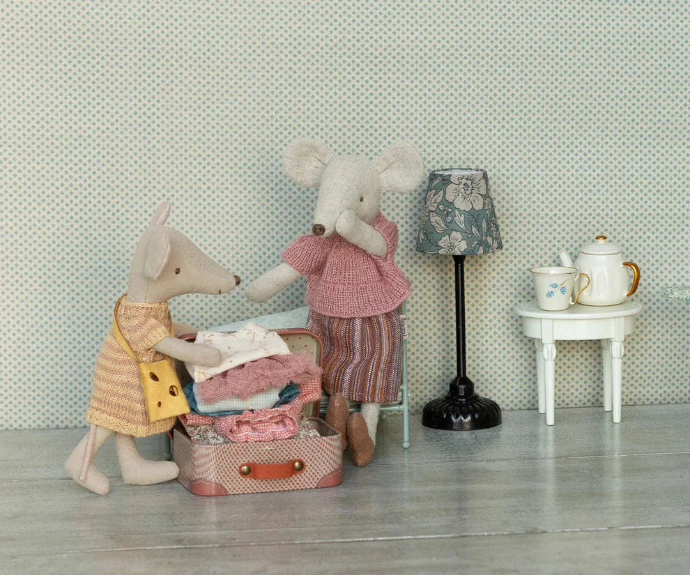 Maileg - Kuffert, Micro - Rosa - Micro Legetøj 