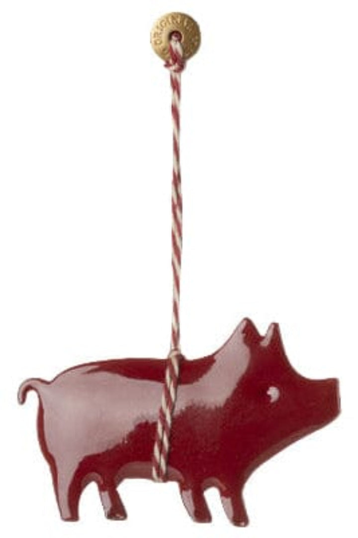 Maileg - Metal Ornament, Gris - Rød - 14-5506-00 