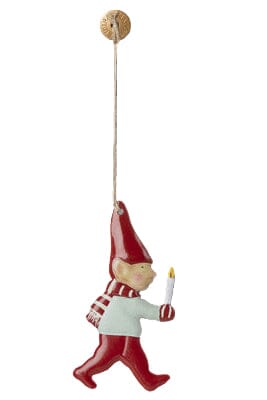Maileg - Metal Ornament, Nisse - Stearinlys - 14-5511-02 