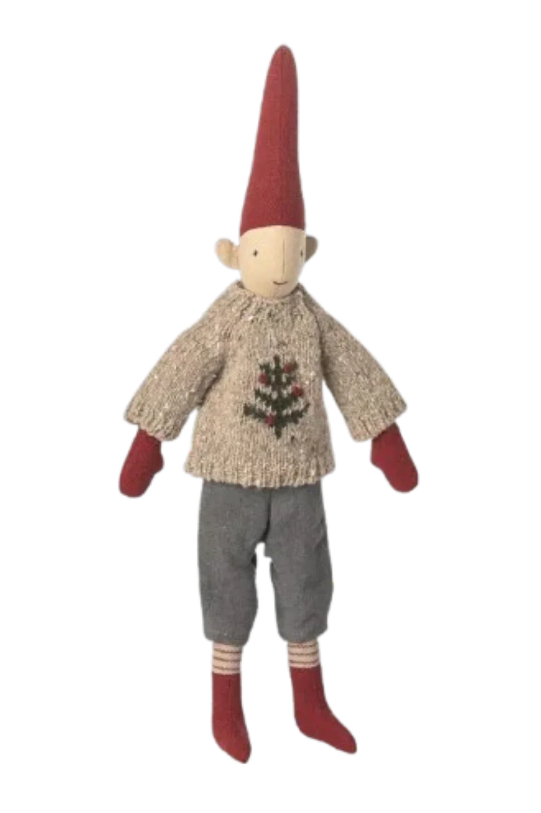 Maileg - Pixy, Størrelse 2 - Dreng - Strikket Sweater - 14-5423-00 Julepynt 