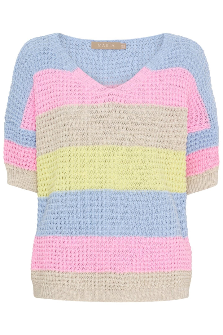 Marta Du Chateau - Mdcadela Knit 8075 - Celeste Strikbluser 