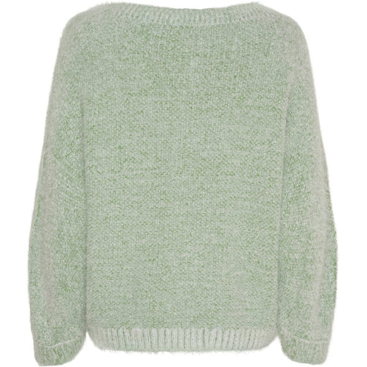 Marta Du Chateau - Mdcanouk Knit 8038 - Green Strikbluser 