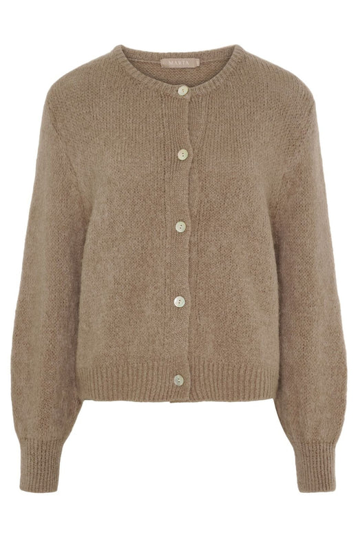Marta Du Chateau - Mdccosima Knit Cardigan 5223 - Tortora27654 Cardigans 