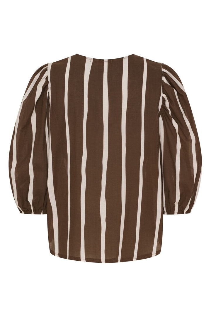 Marta Du Chateau - Mdcevelina Shirt 58130M - Brown Stripe