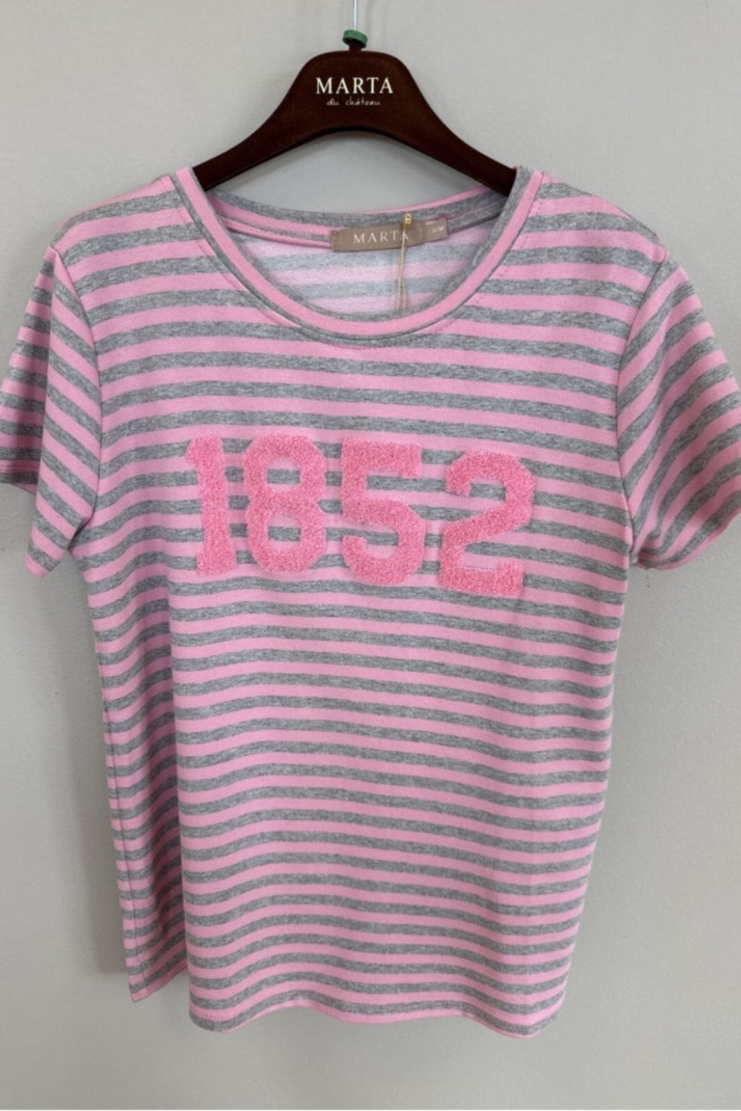 Marta Du Chateau - Mdchertha Tee 84275-1852S - Pink/Grey