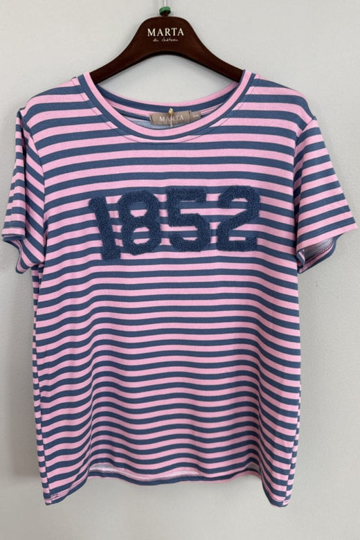 Marta Du Chateau - Mdchertha Tee 84275-1852S - Pink/Jeans