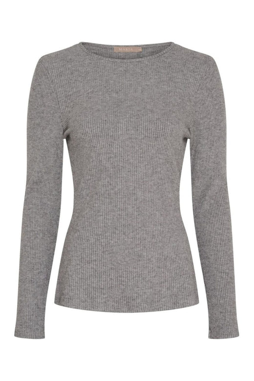 Marta Du Chateau - Mdclunara Ls Tee 38915M - Grey Bluser 