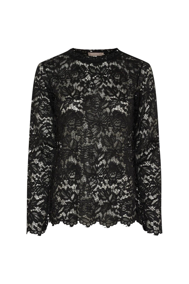 Marta Du Chateau - Mdcmilley Ls Tee 7707 - Black