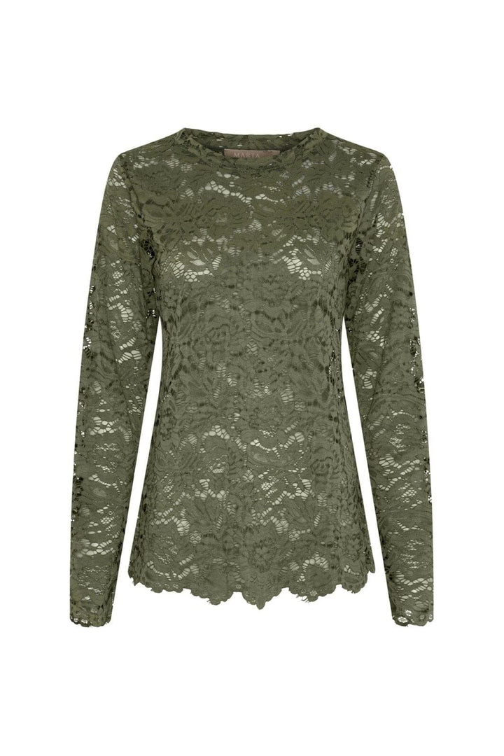 Marta Du Chateau - Mdcmilley Ls Tee 7707 - Militairy