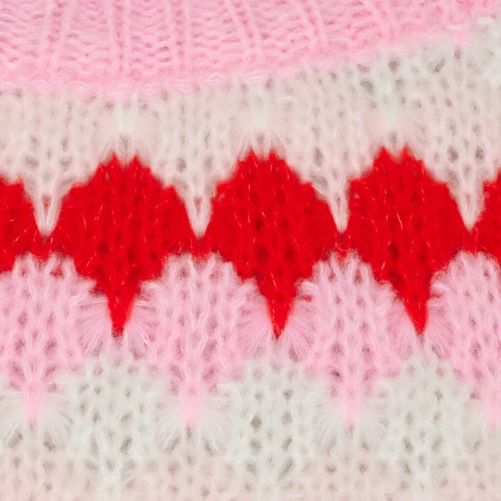 Marta Du Chateau - Mdcmy Knit 9660 - Pink Strikbluser 