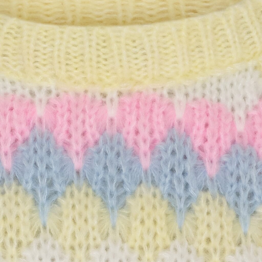 Marta Du Chateau - Mdcmy Knit 9660 - Yellow Strikbluser 