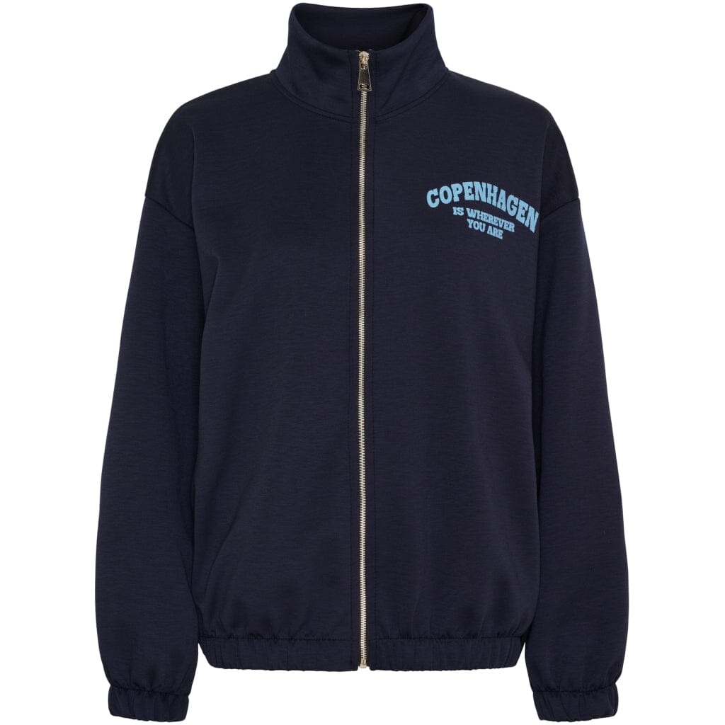 Marta Du Chateau - Mdcnete Cardigan 22669 - Navy/Sky Sweatshirts 