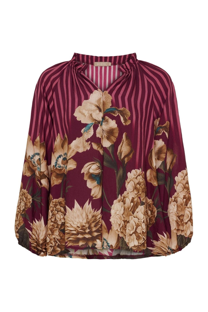 Marta Du Chateau - Mdcoctavia Shirt 003B - Bordeaux6022