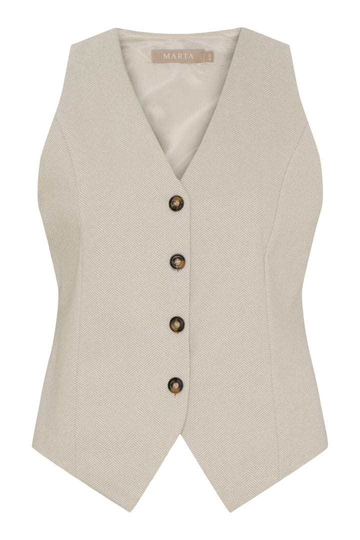 Marta Du Chateau - Mdcrainey Vest 248469 - Beige1 Veste 