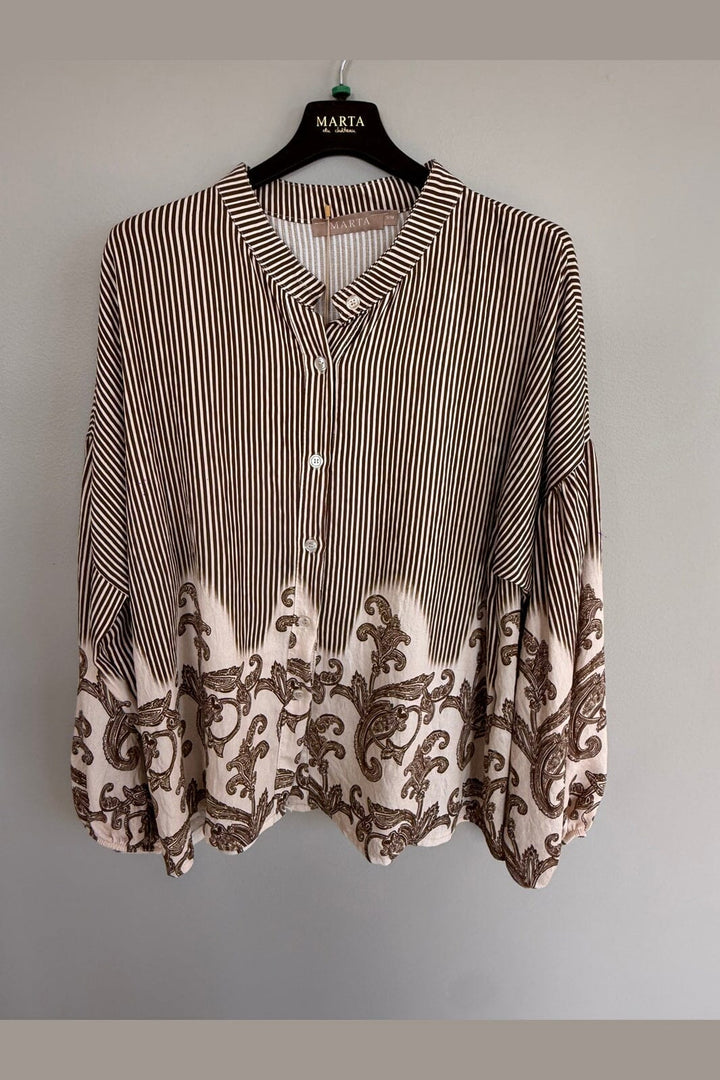 Marta Du Chateau - Mdcsequoia Shirt 8597 - Marrone4602Tpe