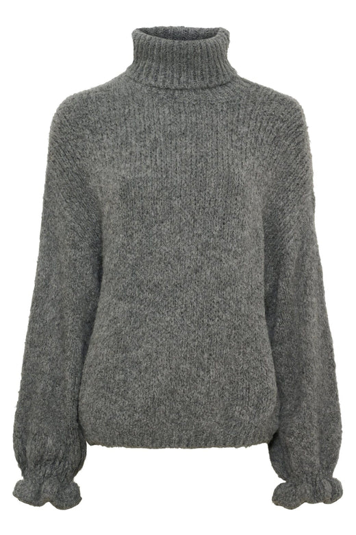 Marta Du Chateau - Mdcstarling Knit 9981 - Dark Grey Strikbluser 