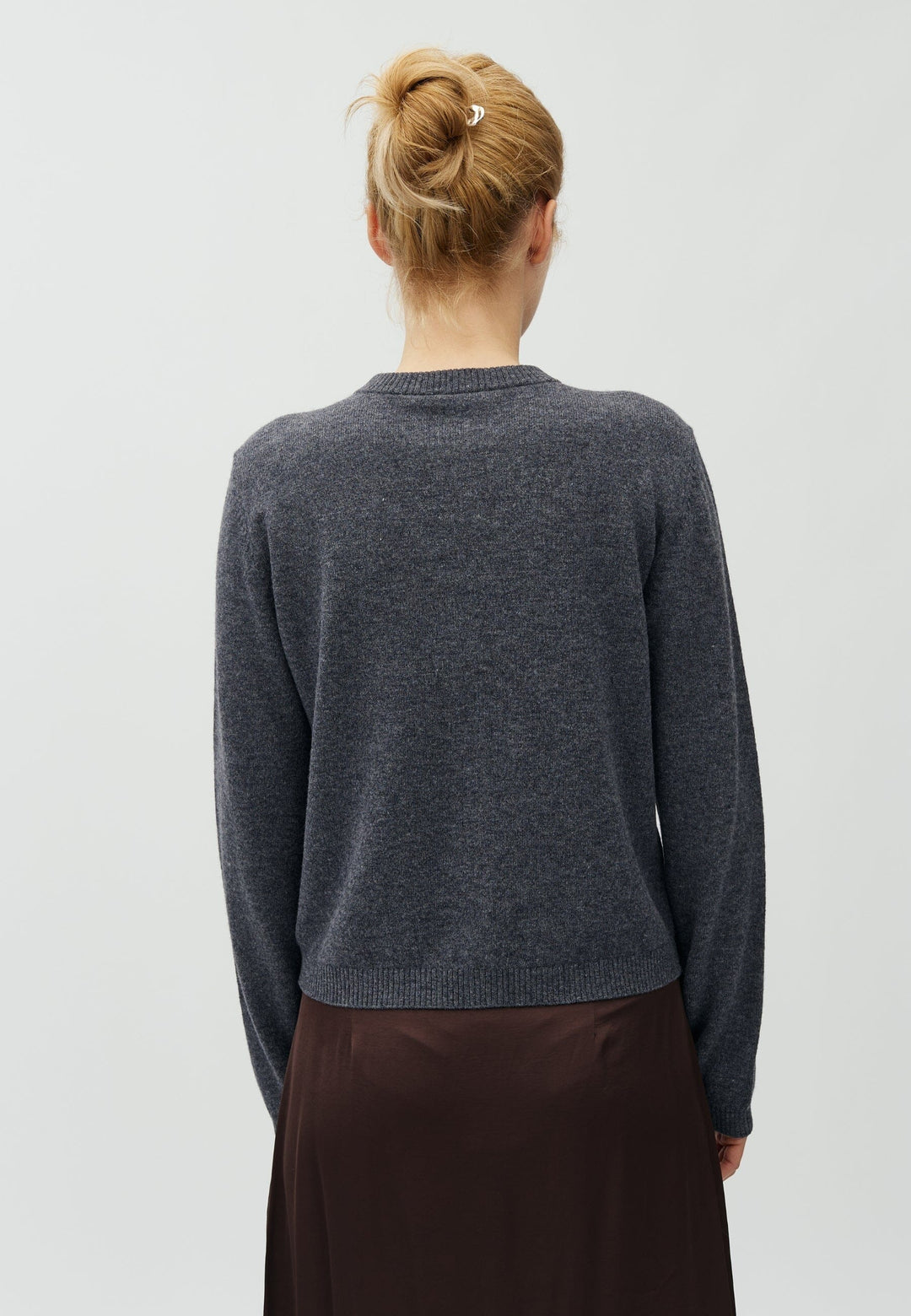 MbyM - Averie-M 63930980 - 671 - Dark Grey Melange Strikbluser 