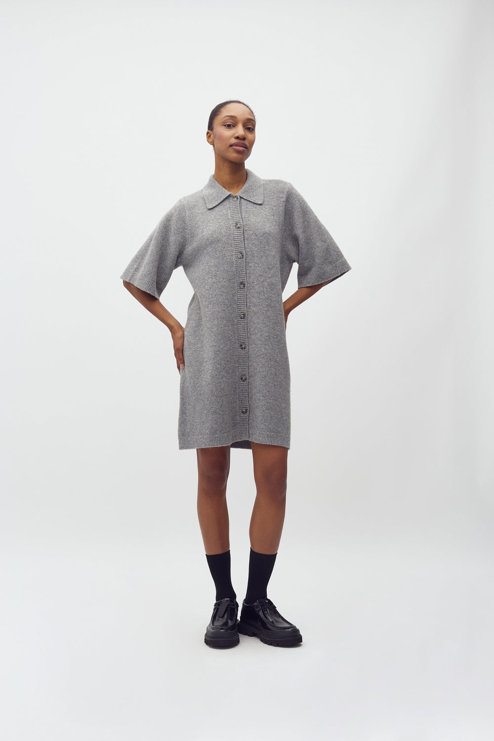 MbyM - Biman-M 46320745 - H50 - Medium Grey Melange Kjoler 