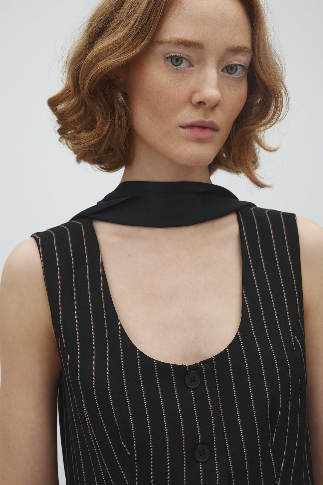 MbyM - Laylin-M 74731514 - Y85 - Black Brown Pinstripe Bluser 