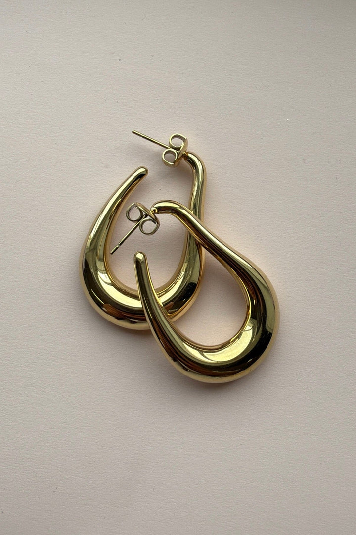 Mellow Moon - Clara Øreringe BM1333E0580 - Forgyldt Øreringe 