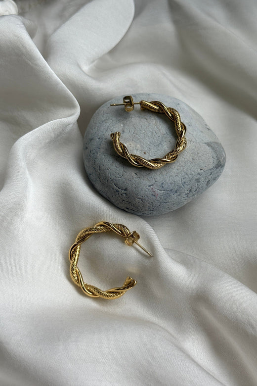 Mellow Moon - Claudia Hoop Øreringe BME03730500 - Forgyldt Øreringe 