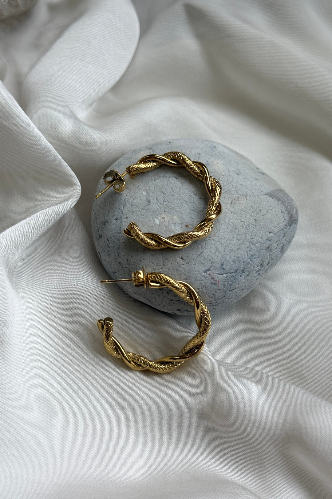 Mellow Moon - Claudia Hoop Øreringe BME03730500 - Forgyldt Øreringe 
