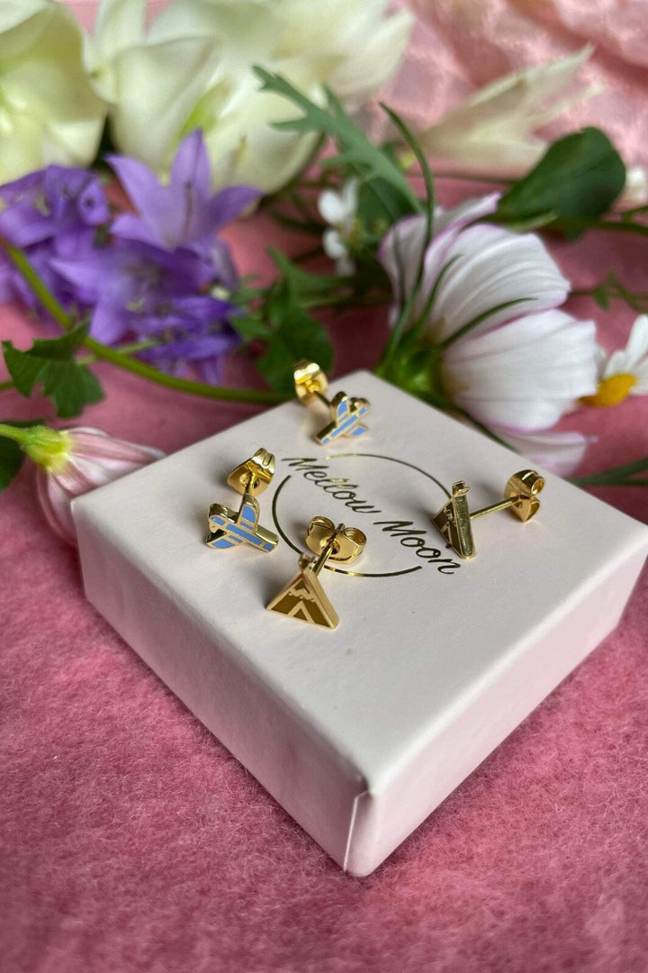 Mellow Moon - Indian Summer Ørering - Forgyldt (1 stk) Øreringe 