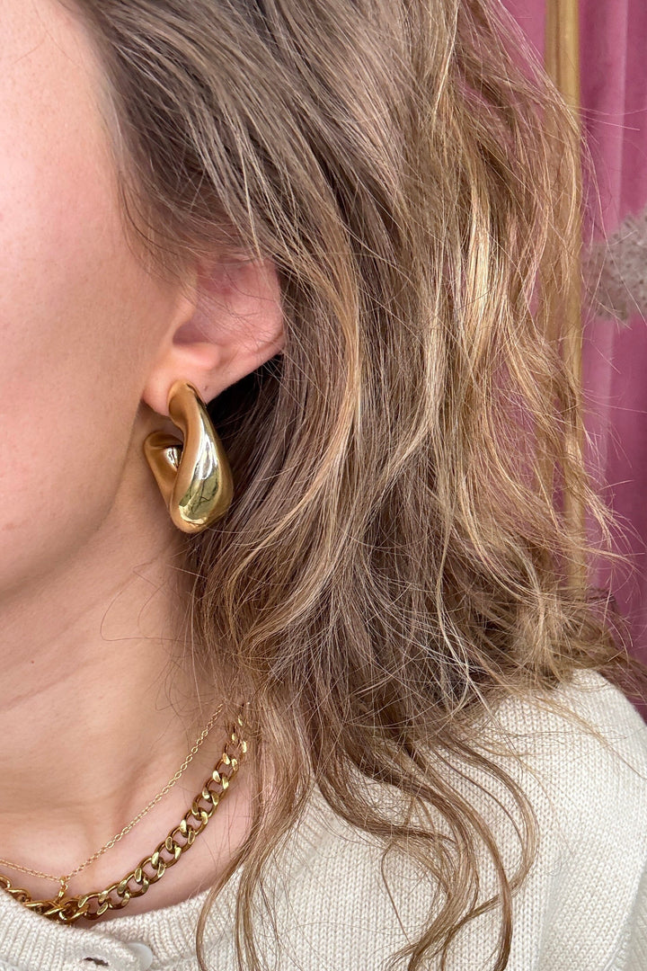 Mellow Moon - Tulipan Earring - Forgyldt 