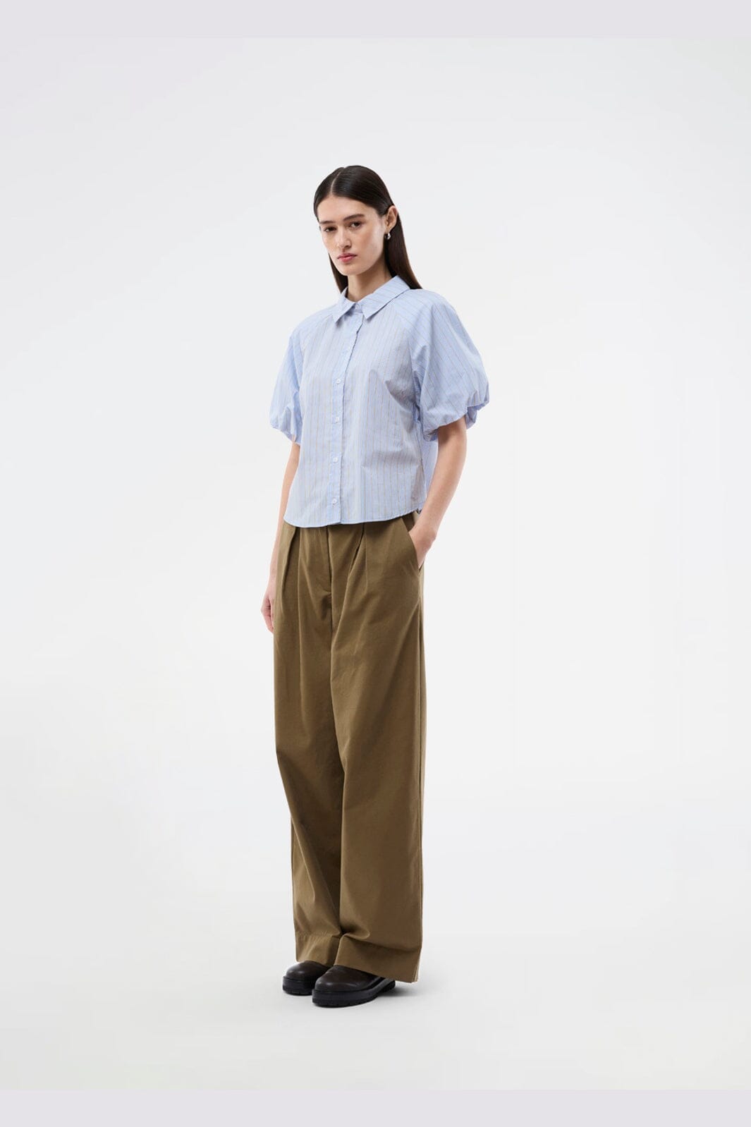 Modström - Augustamd Shirt 59259 - 12063 - Blue Brown Stripe