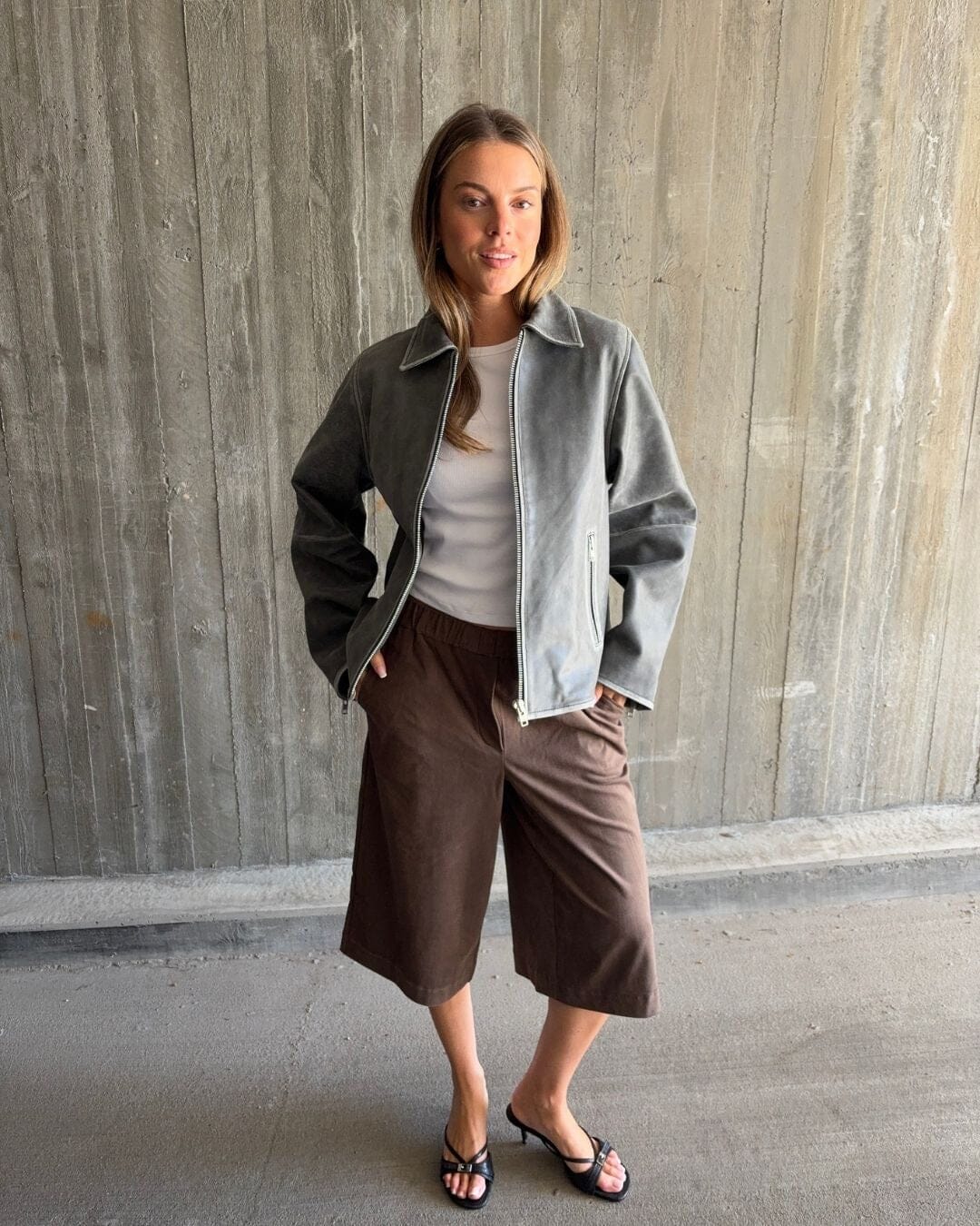 Modström - Britneymd Long Shorts 59230 - 5584 - Chocolate Chip Shorts 