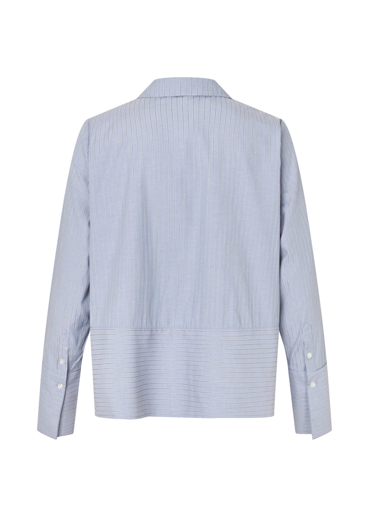ModströM - Brodiemd Shirt 59255 - 12061 - Zen Blue Pinstripe Skjorter 