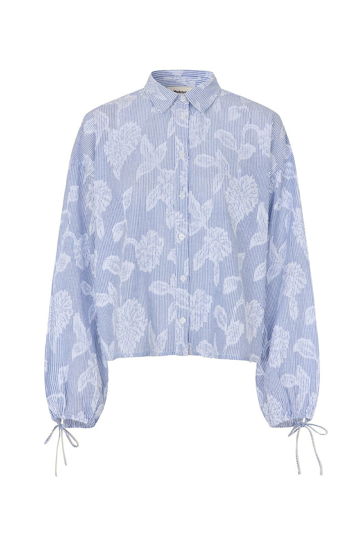 Modström - Cristanmd Shirt 59353 - 11198 - Blue Striped Jacquard