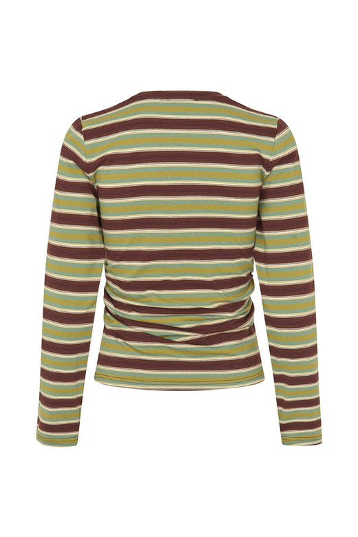 Modström - Denismd Slim Ls T-Shirt 59466 - 12071 - Windsor Green Stripe