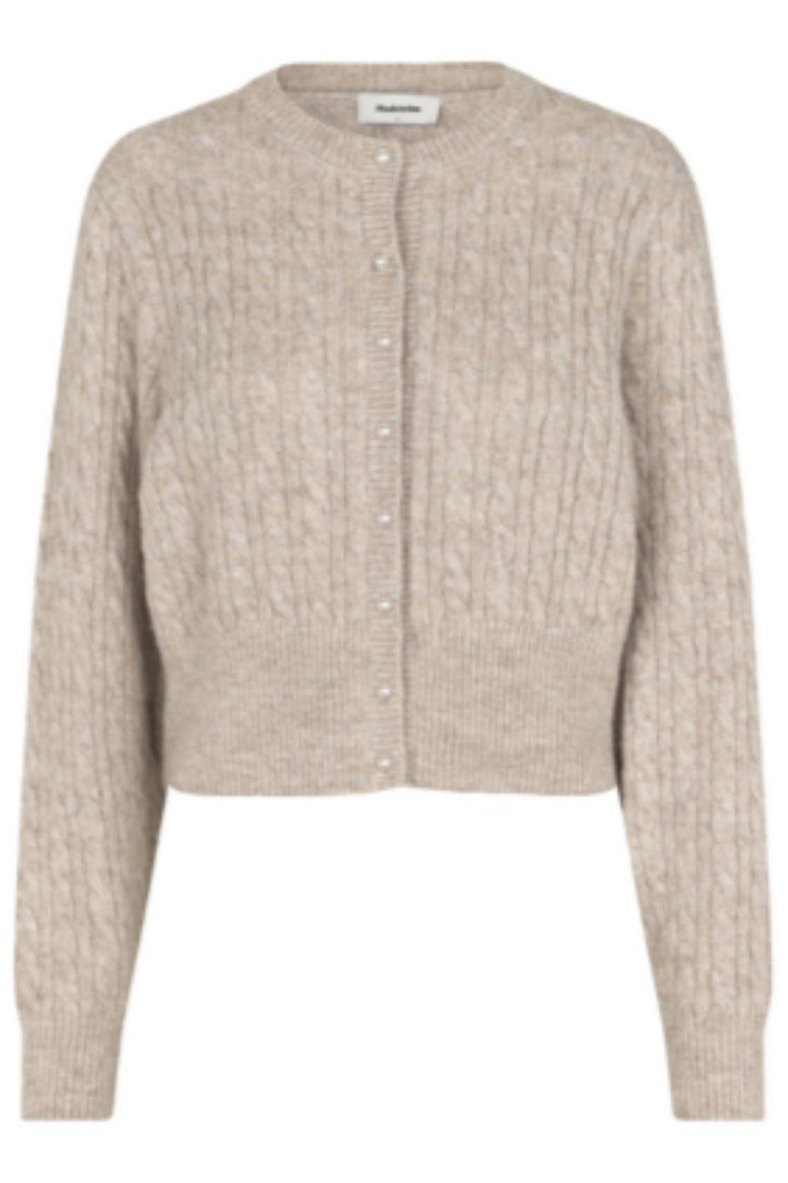 Modström - Pammiemd Cardigan 58633 - 12058 - Beige Speckle Melange Cardigans 