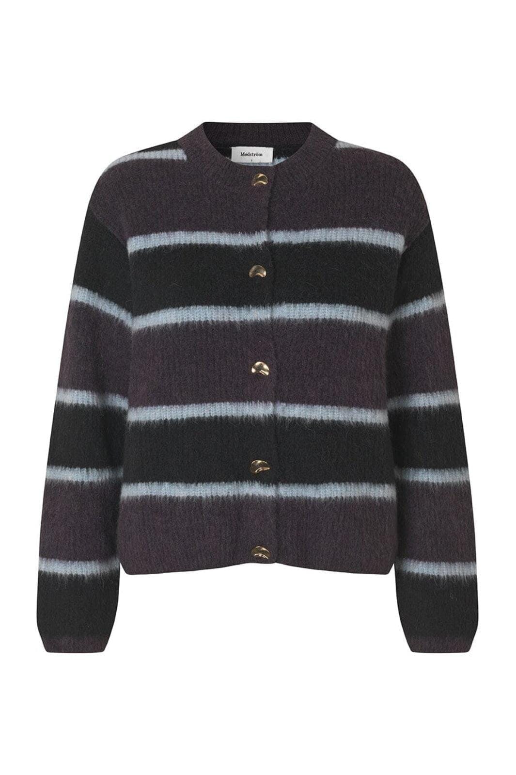 Modström - Rafaelmd Stripe Cardigan 58781 - 12052 - Winter Stripe