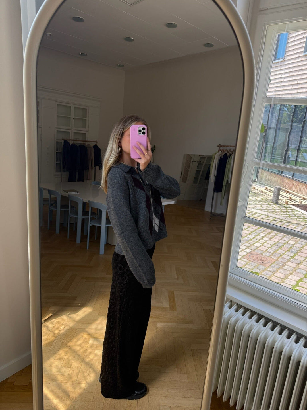 Modström - Roganmd Polo 58897 - 11830 - Diamond Check Strikbluser 