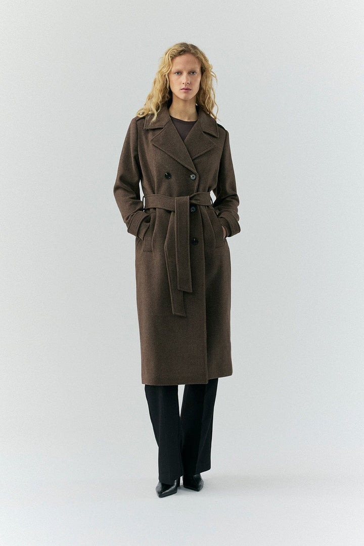 Modström - Shaymd Coat 56505 - 05529 - Chocolate Chip Melange Jakker 