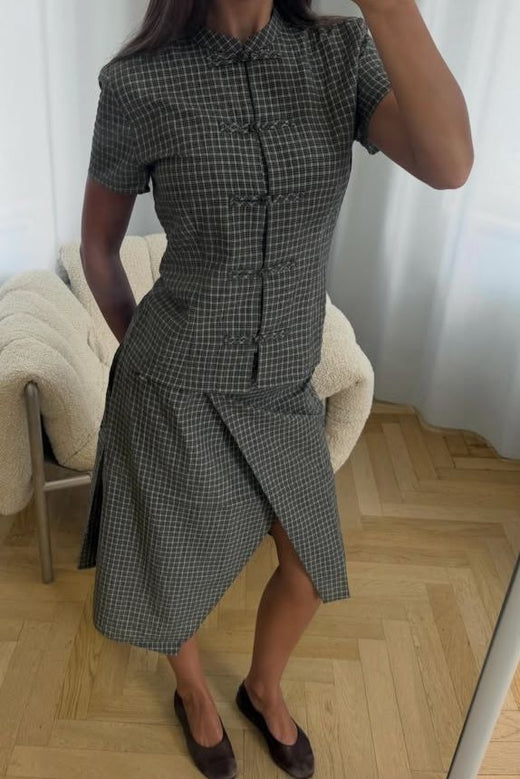ModströM - Tikkamd Skirt 59969 - 13071 - Bristol Black Check Nederdele 