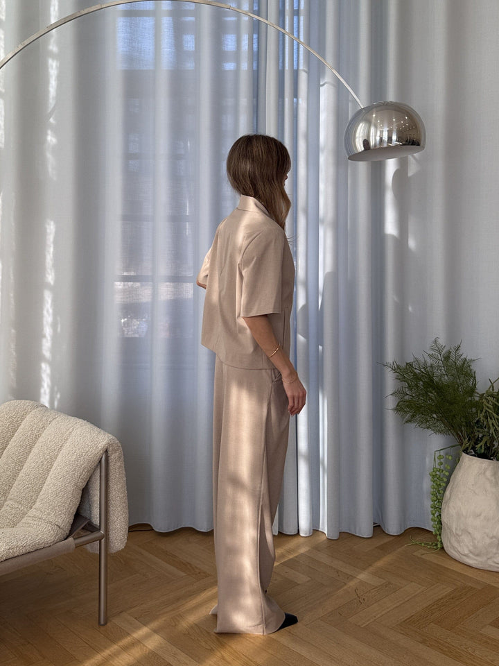 Modström - Tuesdaymd Pants 58914 - 105 - Beige Melange Bukser 