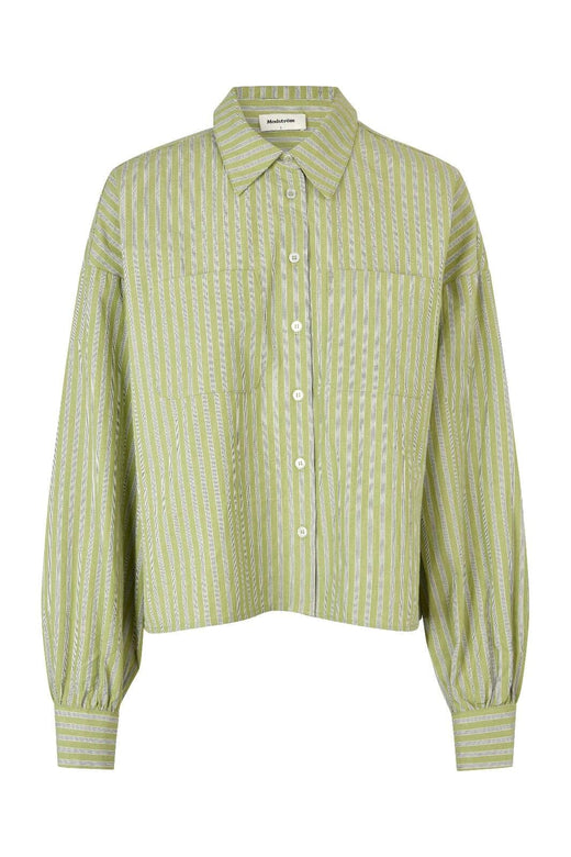Modström - Umekomd Shirt 58972 - 11251 - Tarragon Stripe Skjorter 