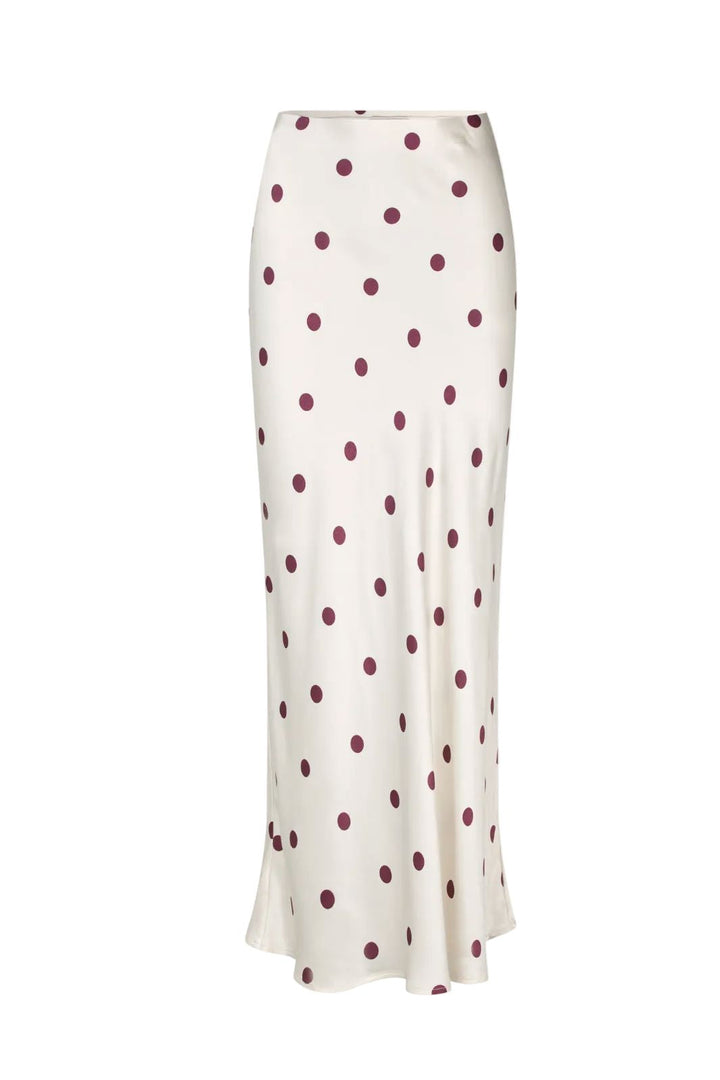 Modström - Vanjamd Print Skirt 58966 - 13634 - Wineberry Dot Nederdele 