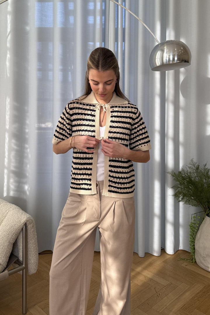 Modström - Vestermd Stripe Cardigan 59052 - 11516 - Navy Summer Sand Cardigans 