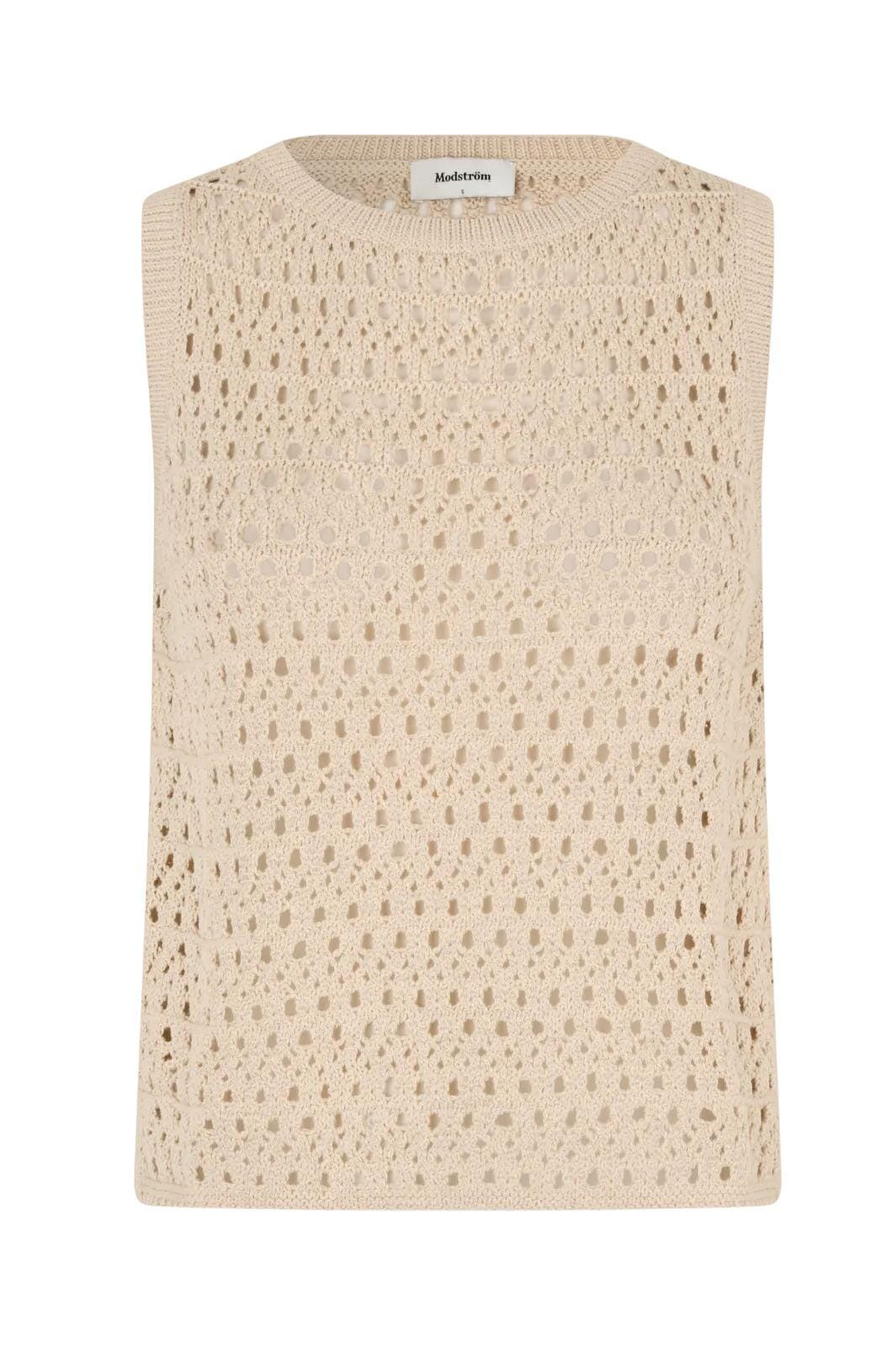 Modström - Vestermd Top 59056 - 100 - Summer Sand Strikbluser 