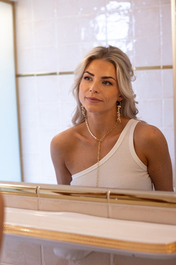 Molly & My X Melanie Due - Emma O Rib Top 169046 - 120 - White Toppe 