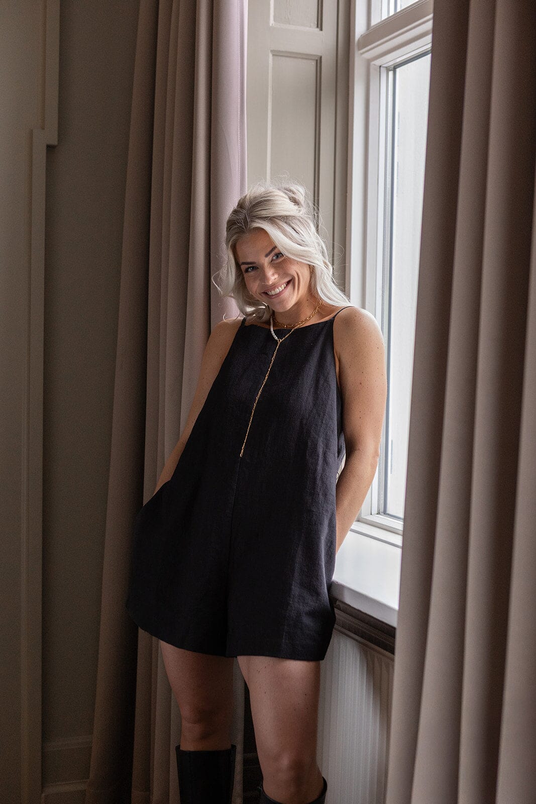 Molly & My X Melanie Due - Josefine G Jumpsuit 167366 - 100 - Black Buksedragter 