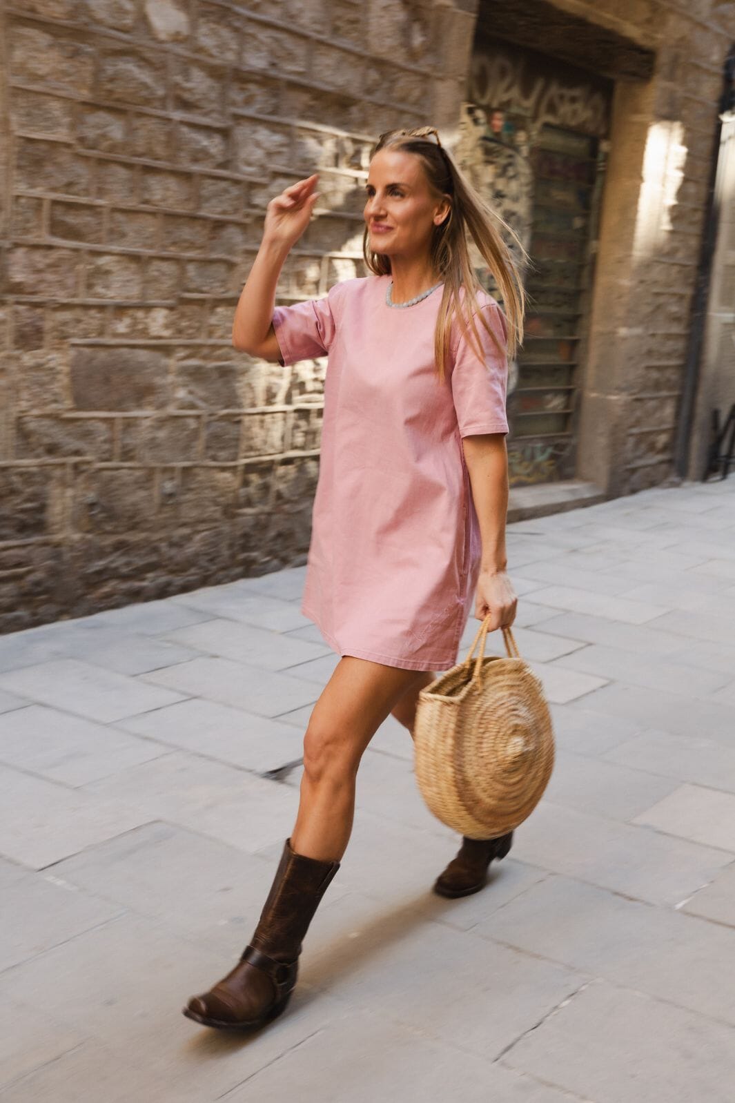 Molly&My x Julie Elsebeth - Lotte Dress - Dark Pink 