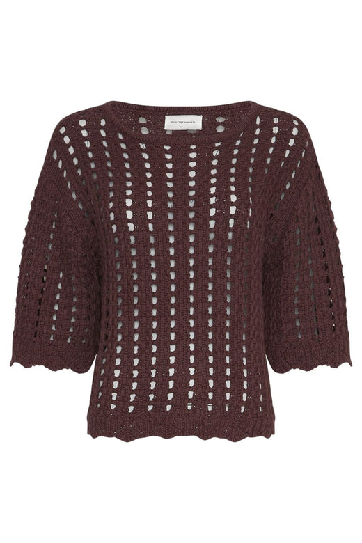 Moss Copenhagen - Mschfairyn 2/4 Pullover 18988 - Fudge Strikbluser 