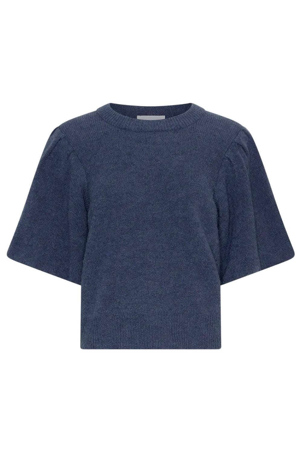 Moss Copenhagen - Mschjinie Hope 2/4 Pullover 19606 - Vintage Indigo Strikbluser 