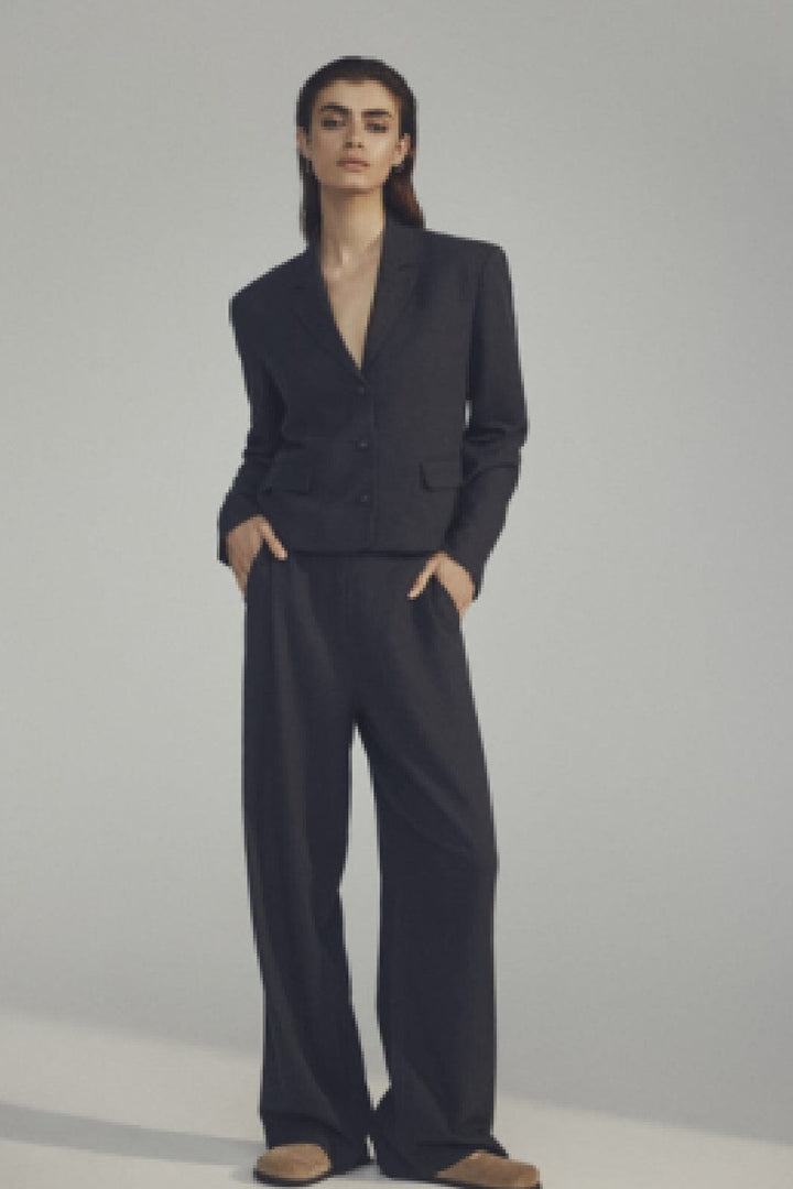Moss Copenhagen - Mschpennie Ginia Pants - Phantom Bukser 