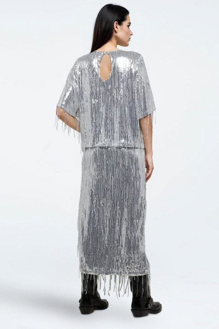 Moves by Minimum - Lubinu Skirt 4451 231444451 - 1020 - Silver